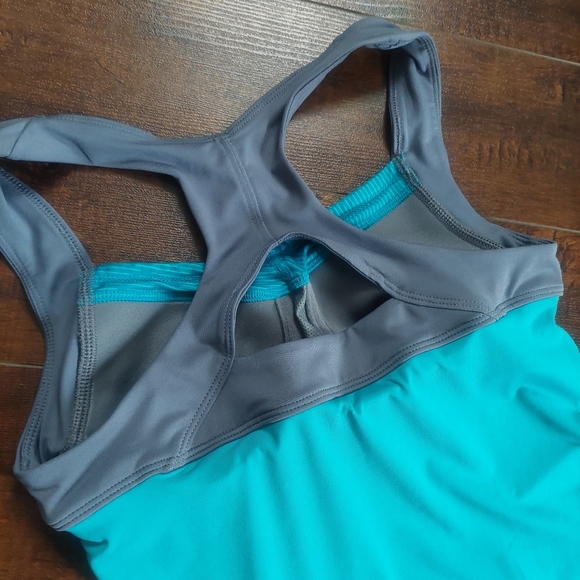 Nike Tennis Racerback Tank Top Turquoise Size Small - Picture 6 of 8